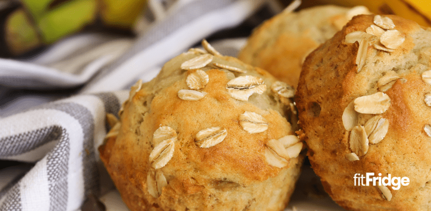 Banana Oat Mini Muffins - fitFridge