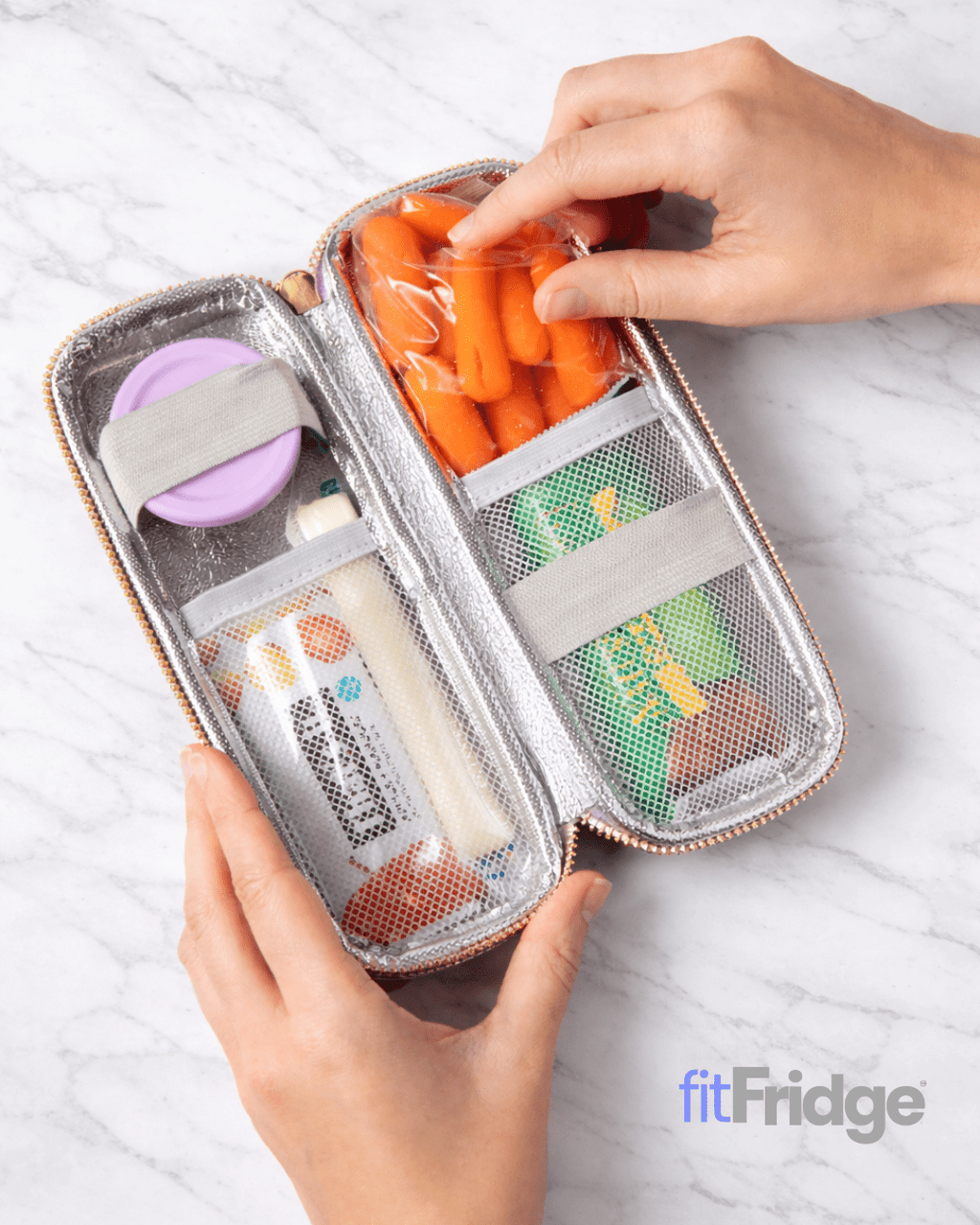 fitFridge Portable Food Storage Containers with Ice Gel Packs for Fresh Snacks - fitFridge